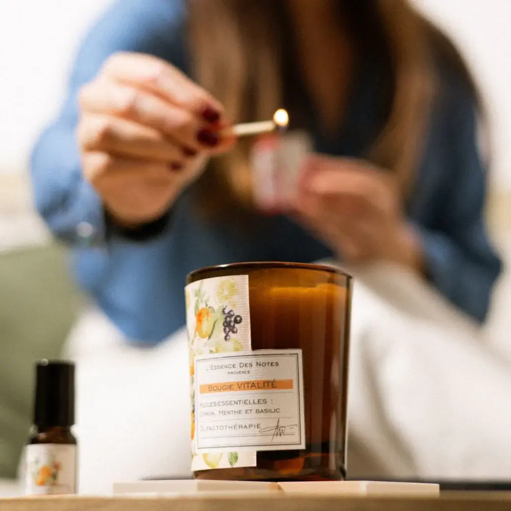 Bougie Vegan Citron & Basilic - Vitalité