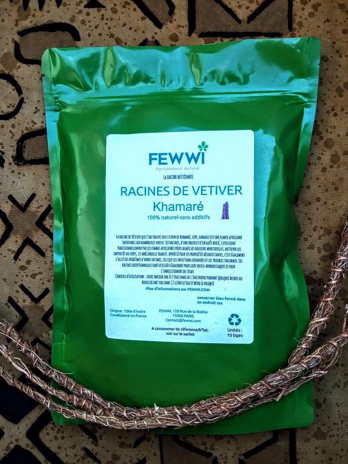 Racines de Vétiver Khamaré FEWWI – 10 tiges