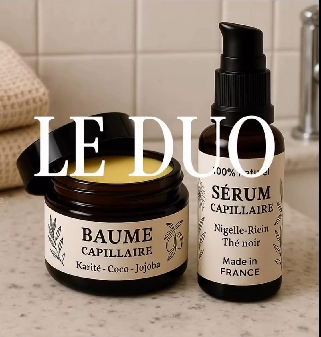 Le duo : Sérum et Baume capillaire Jalya Nature